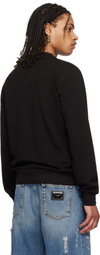 Dolce&Gabbana Black 'DG' Embroidery Jersey Sweatshirt