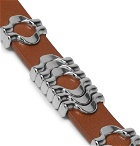 Isabel Marant - Leather and Silver-Tone Bracelet - Brown