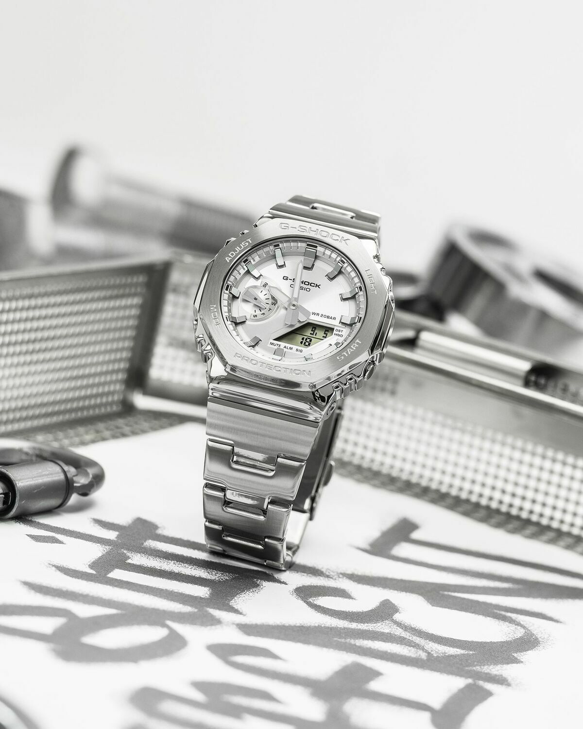 G Shock Gm 2110 D 7 Aer Silver Watches G-Shock