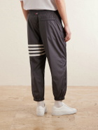Thom Browne - Tapered Striped Ripstop Sweatpants - Gray
