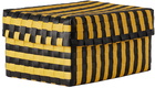 HAY Yellow & Black Maxim Small Stripe Box