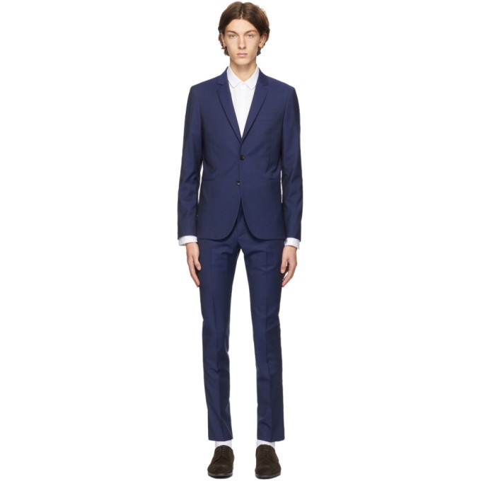 Photo: PS by Paul Smith Blue Wool and Mohair Suit