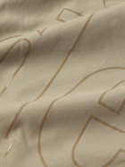 Rhude - Slim-Fit Mid-Length Logo-Print Swim Shorts - Gray