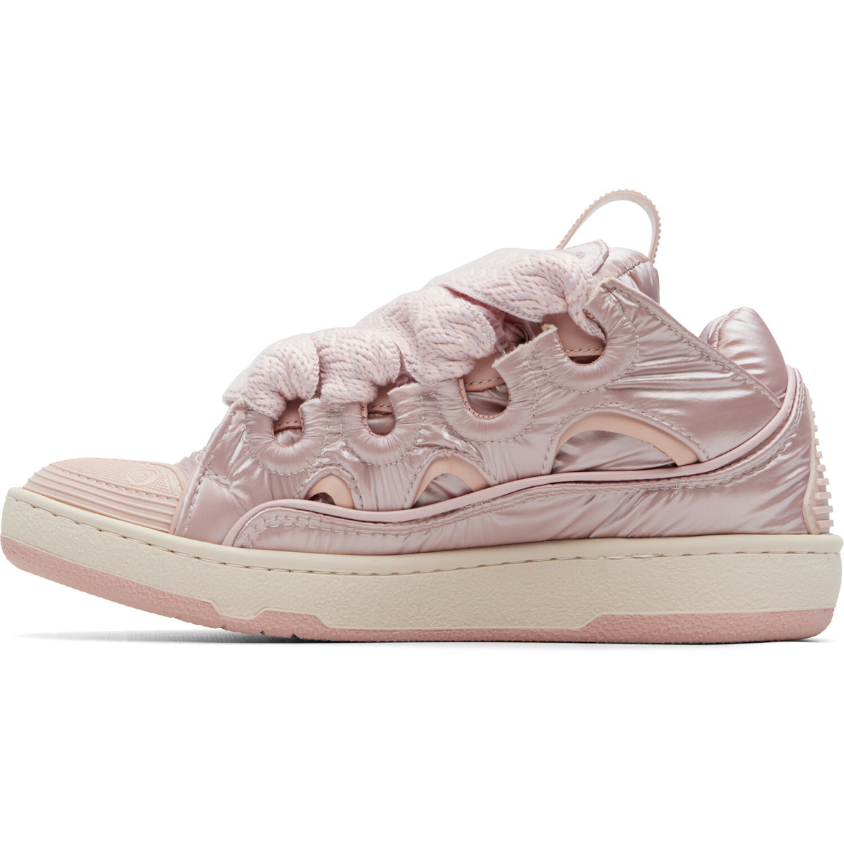 Lanvin Pink Nylon Curb Sneakers