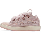 Lanvin Pink Nylon Curb Sneakers