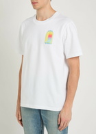 Casablanca L'arche Printed Cotton T-shirt White