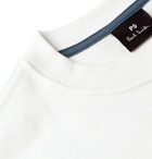 PS by Paul Smith - Logo-Print Organic Loopback Cotton Jersey Sweatshirt - White