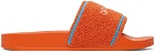 Off-White Orange Towel Logo Slides