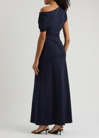 Diane Von Furstenberg Avi Wrap-effect Jersey Maxi Dress Dark Navy