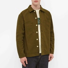 Pass~Port Men's Painters Drop Overshirt in Dark Olive