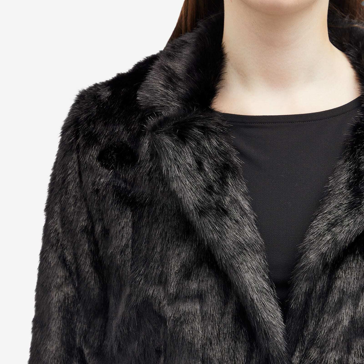 Fiorucci Women's Faux Fur Coat in Black