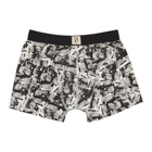 Nudie Jeans Black and White Paper Print Boxer Briefs
