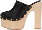 Valentino Garavani Black Tan-Go Clogs