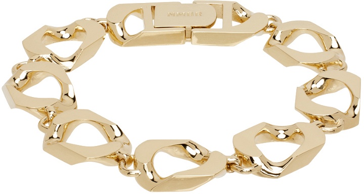 Photo: Numbering SSENSE Exclusive Gold #5925 Chain Link Bracelet