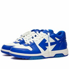 Off-White Men's Out Of Office Low Leather Sneakers in White/Blue