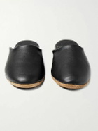 Derek Rose - Morgan Leather Slippers - Black