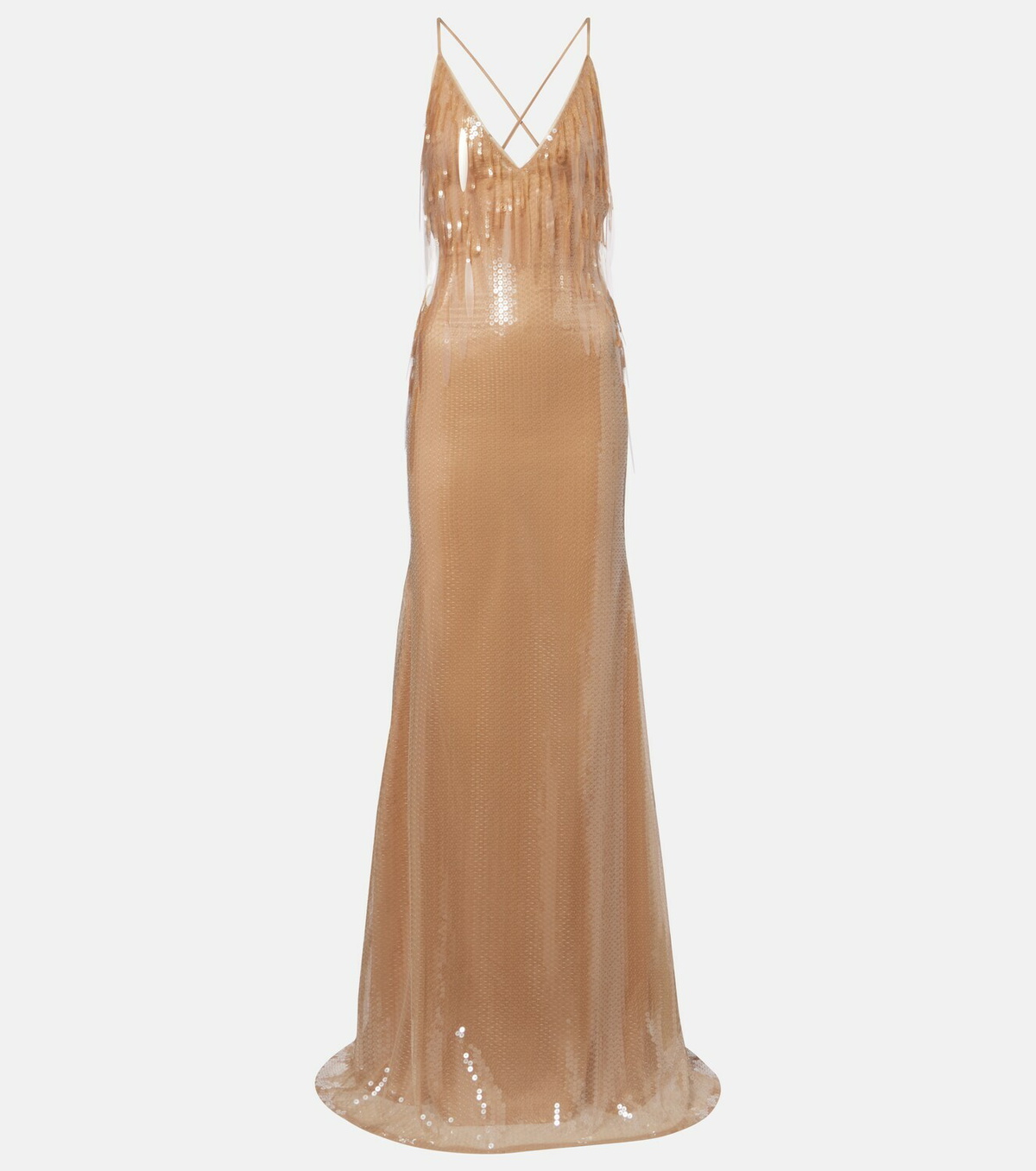 David Koma Dégradé sequined gown