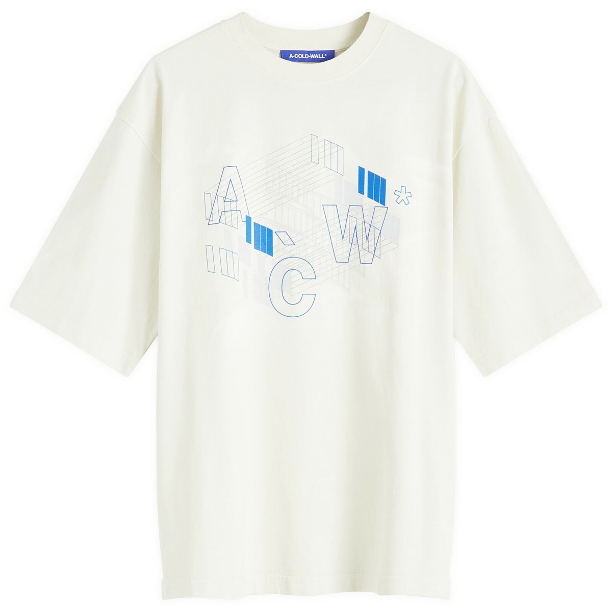 A-COLD-WALL* Men's Schematic T-Shirt in Beige Bone A-Cold-Wall*
