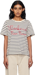 Weekend Max Mara Navy & Off-White Olga T-shirt