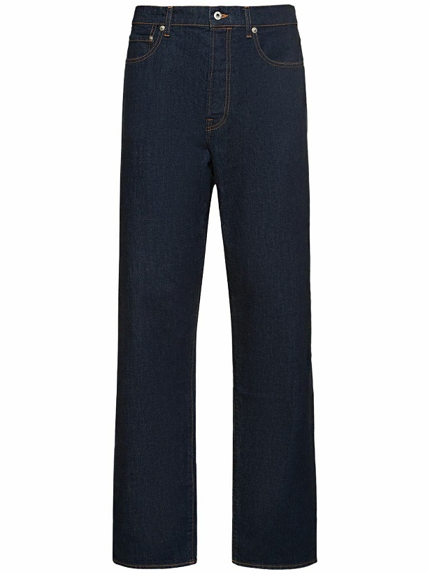 Photo: KENZO PARIS - 21cm Straight Rinsed Cotton Denim Jeans