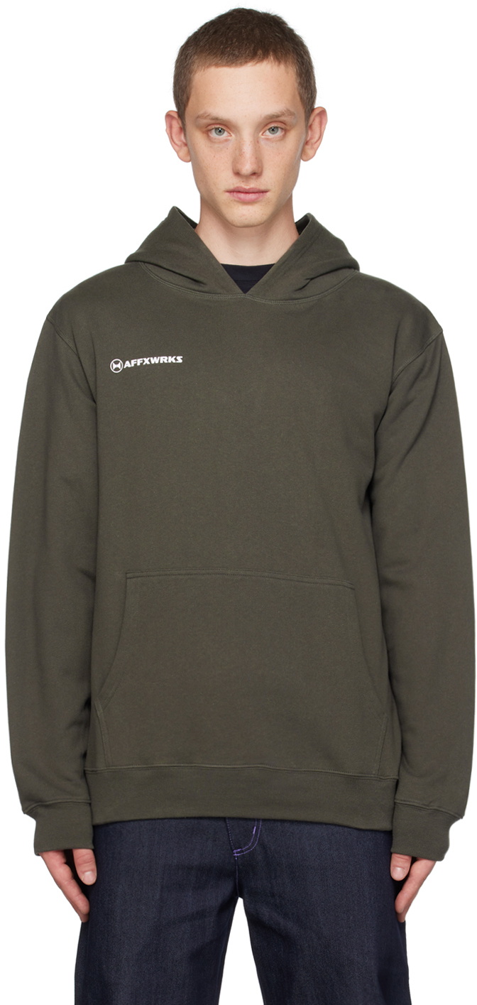 AFFXWRKS Gray Printed Hoodie