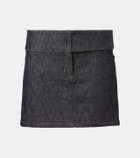 Courrèges Belted denim miniskirt