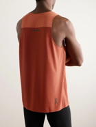 ON - Performance Stretch Recycled-Jersey and Mesh Tank Top - Red