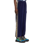 Gucci Blue Loose Chenille Lounge Pants