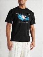 Reese Cooper® - Galaxy Printed Cotton-Jersey T-Shirt - Black