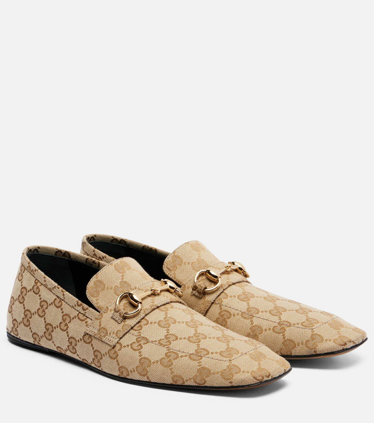 Gucci Horsebit GG Canvas loafers