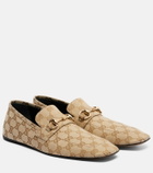 Gucci Horsebit GG Canvas loafers
