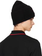 Hugo Black Patch Beanie