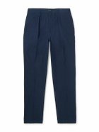 Drake's - HIM Games Tapered Cotton-Ripstop Trousers - Blue