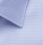 Hugo Boss - Isko Slim-Fit Houndstooth Cotton Shirt - Blue