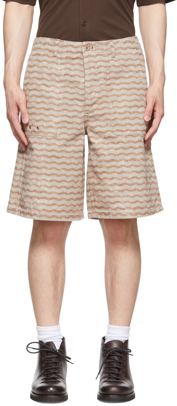 Photo: Acne Studios Beige Cotton Shorts