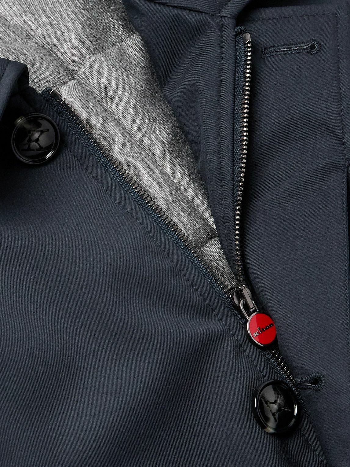 Kiton - Shell Coat - Blue