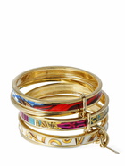 MOSCHINO - Printed Multi-hoop Bangle