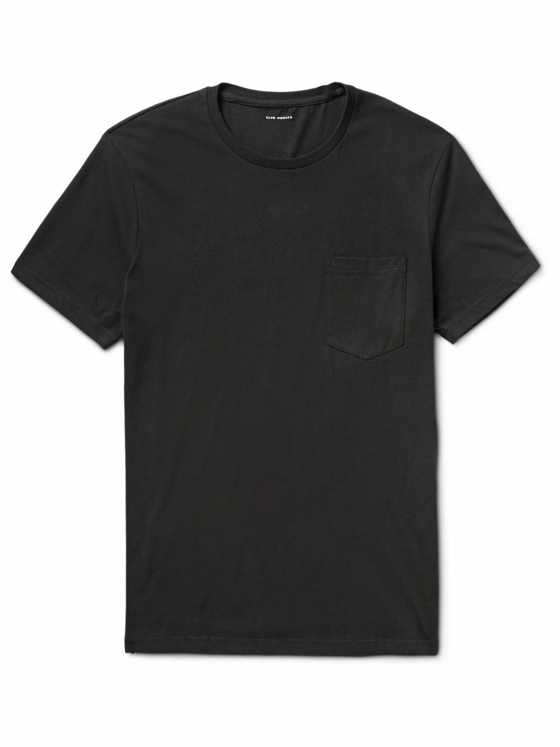 Photo: Club Monaco - Williams Cotton-Jersey T-Shirt - Black