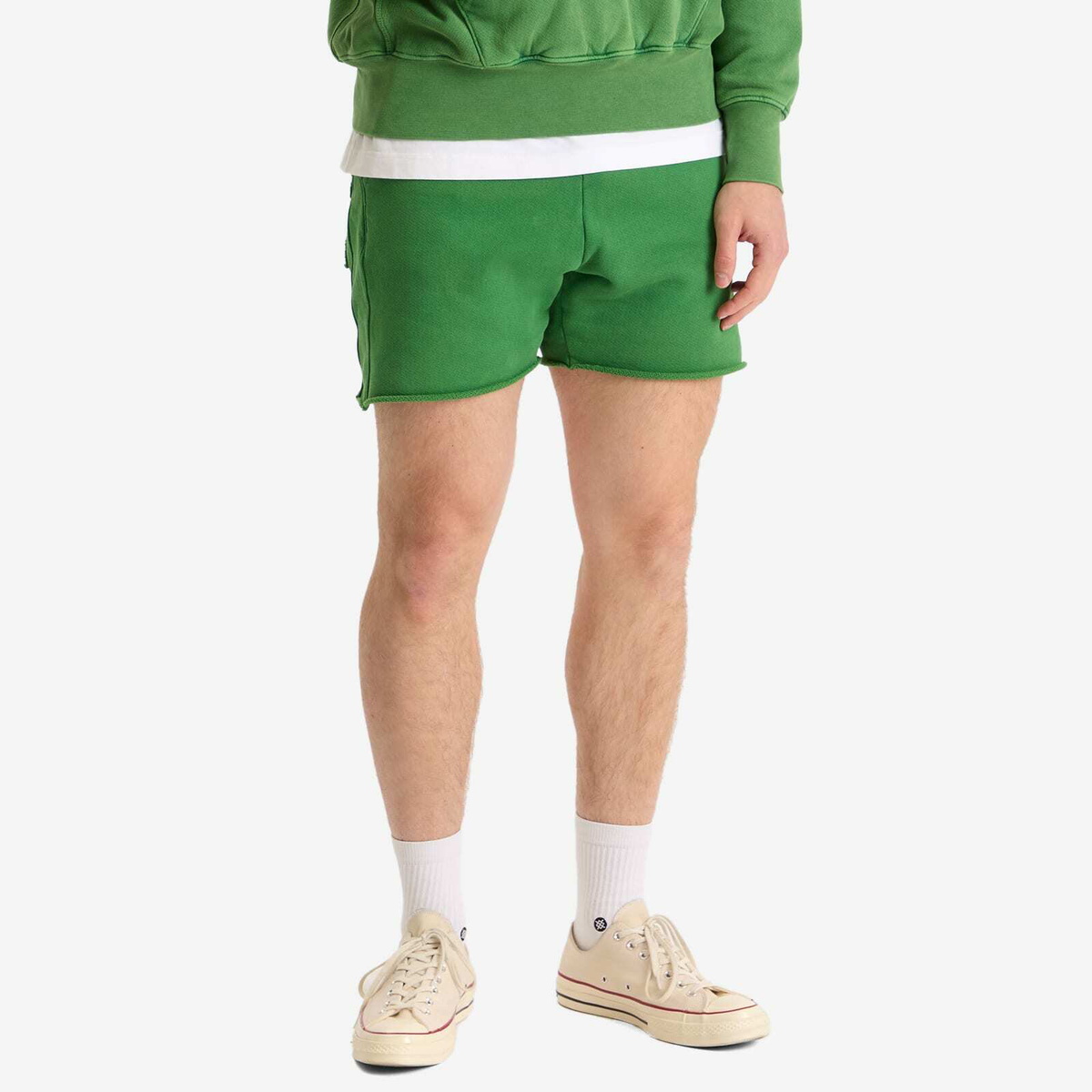 Les Tien Men's s Heavyweight Yacht Sweat Short in Washed Basil