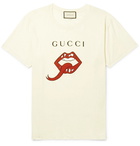 Gucci - Printed Cotton-Jersey T-Shirt - Men - White