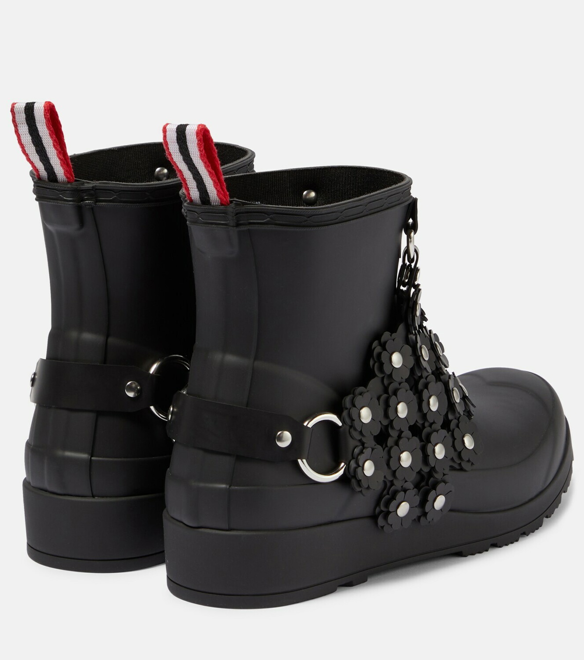 Noir Kei Ninomiya x Hunter chain-embellished rubber rain boots 