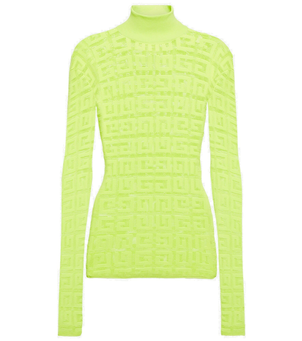 Givenchy - 4G jacquard mesh turtleneck top Givenchy