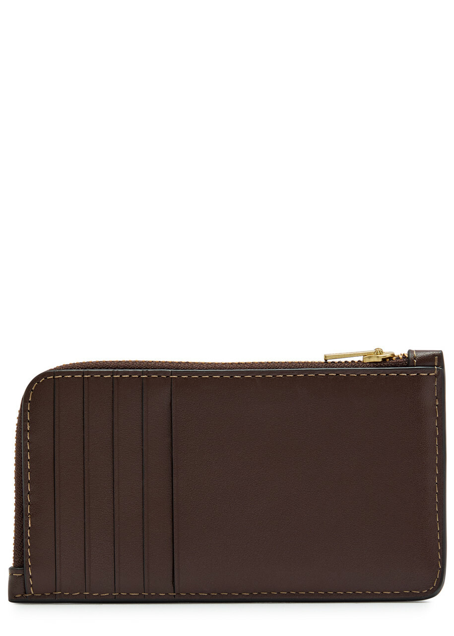 Coach New York Leather Cardholder - Brown - One Size