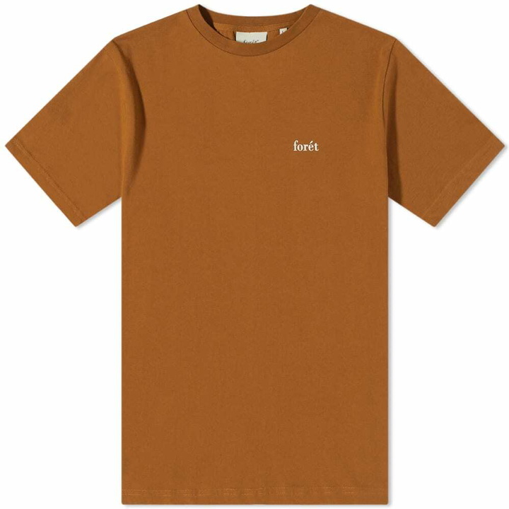 Photo: Foret Men's Air Logo T-Shirt in Brown