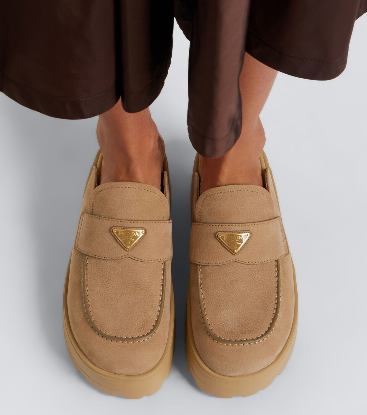 Prada Suede mules