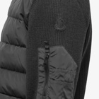 Moncler Men's Genius Knitted Down Jacket in Black