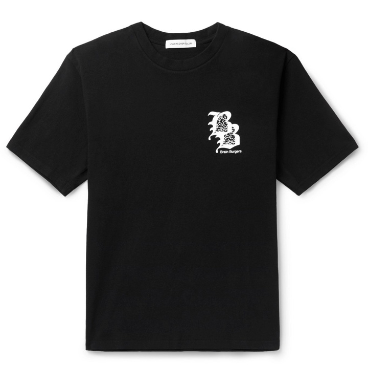 Photo: Undercover - Printed Cotton-Jersey T-Shirt - Black