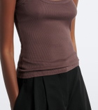 Jacquemus Grosgrain cotton jersey tank top