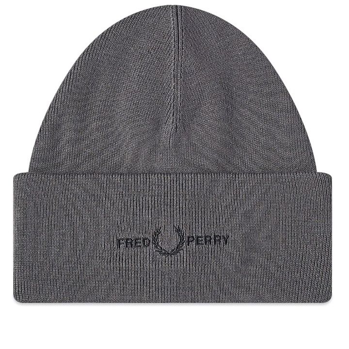Photo: Fred Perry Authentic Men's Graphic Beanie in Gun Metal