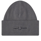 Fred Perry Authentic Men's Graphic Beanie in Gun Metal